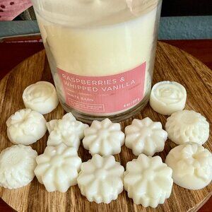 NEW WAX MELTS Bath & Body Works Candle Wax Melts - RASPBERRIES & WHIPPED VANILLA